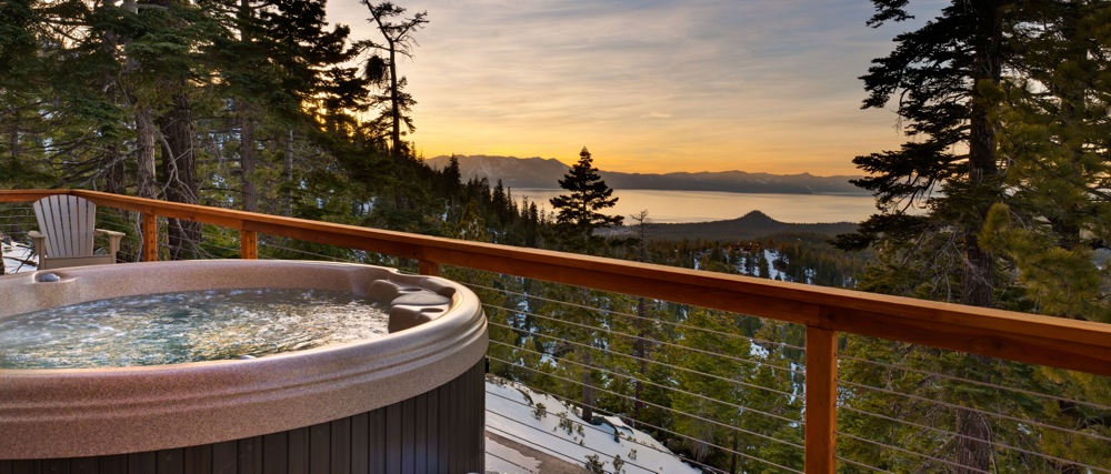 Hot Tub and View - Heavenly Tahoe Condo
